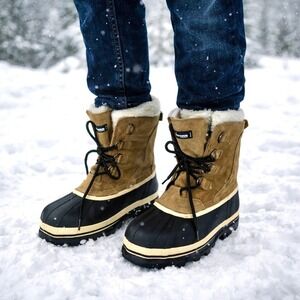 HERNAN SURVIVORS THINSULATE Mens Waterproof Winter Snow Boot Lined Size 10